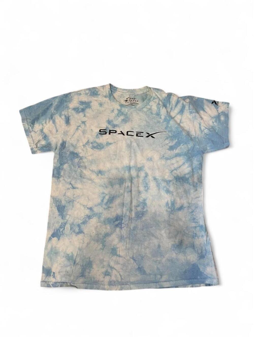 SpaceX blue tie-dye t-shirt